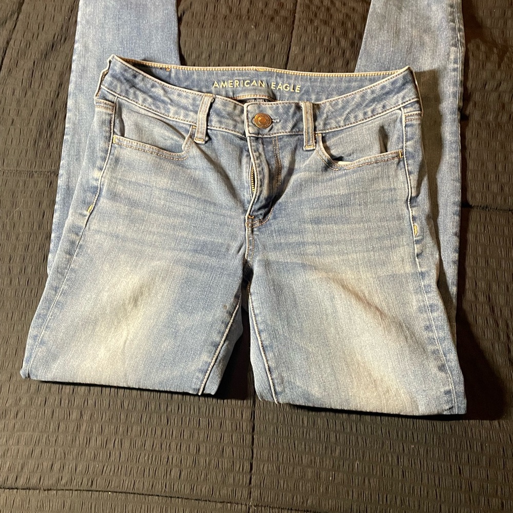 American Eagle Outfitters Light Blue Skinny Jeans